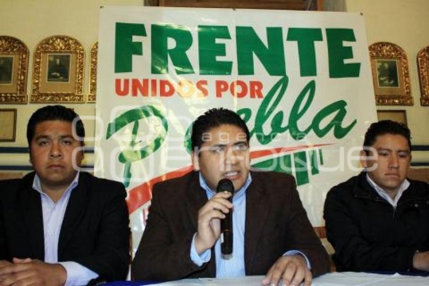 FRENTES UNIDOS POR PUEBLA SE PRONUNCIA A FAVOR DE ENRIQUE AGÜERA