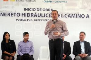 CONCRETO HIDRAÚLICO EN CAMINO A TLALTEPANGO