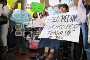 MANIFESTACIÓN COMERCIANTES  LA PIEDAD