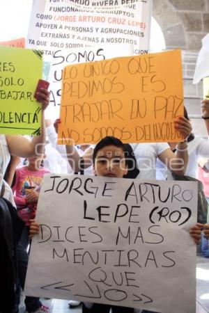 MANIFESTACIÓN COMERCIANTES  LA PIEDAD