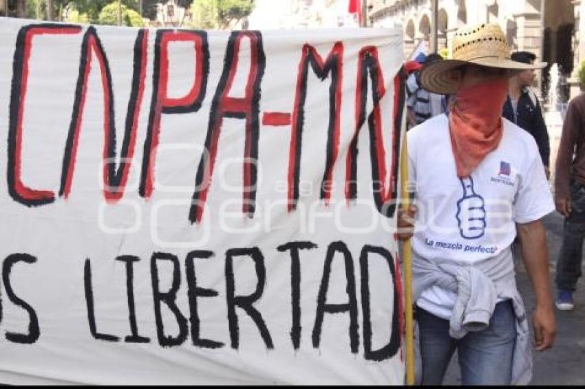 MANIFESTACIÓN INTEGRANTES DE CNPA