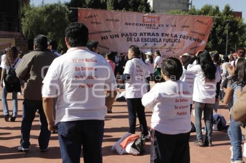 SNTE . ACTIVIDADES CONTRA REFORMA EDUCATIVA
