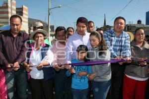 RIVERA INAUGURÓ CALLE EN GUADALUPE HIDALGO