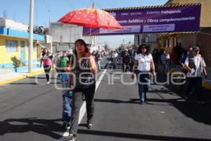 RIVERA INAUGURÓ CALLE EN GUADALUPE HIDALGO