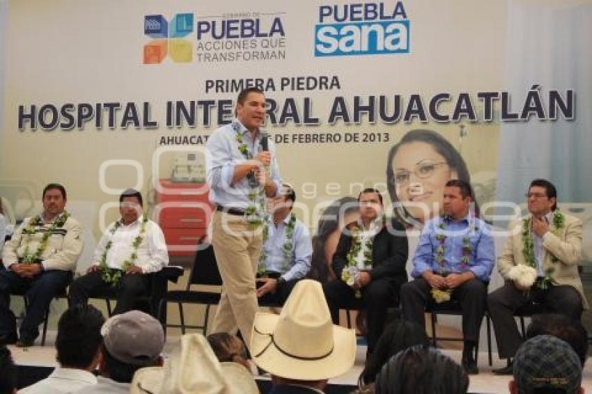 PRIMERA PIEDRA HOSPITAL INTEGRAL DE AHUACATLÁN