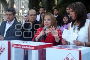 PRIISTAS REALIZAN CONSULTA CIUDADANA PARA CALIFICAR GOBIERNO MUNICIPAL