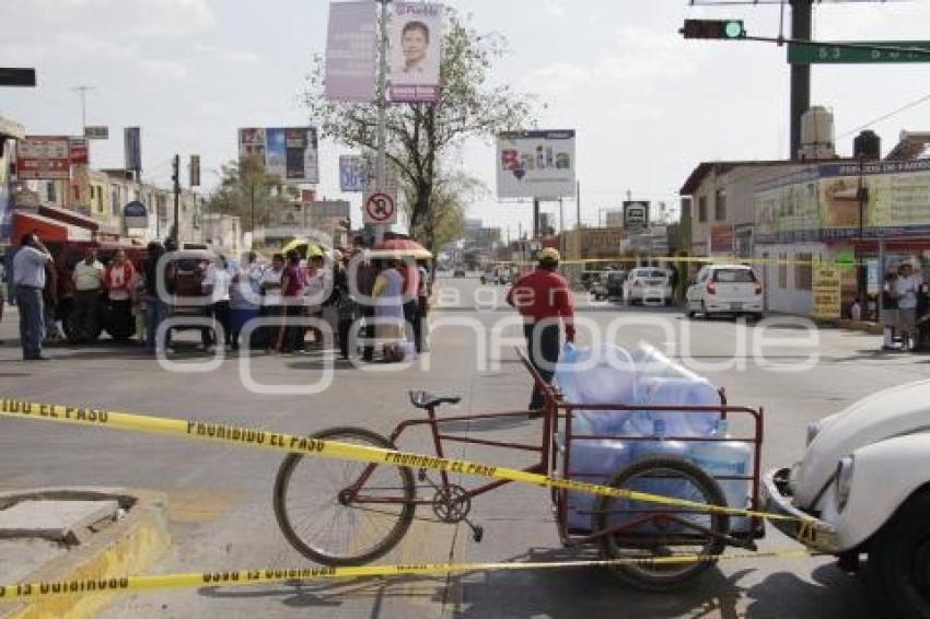 CIERRAN ESTEBAN DE ANTUÑANO EN EXIGENCIA DE UN PUENTE PEATONAL