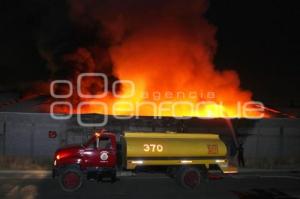 INCENDIO EN FÁBRICA