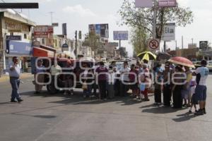 CIERRAN ESTEBAN DE ANTUÑANO EN EXIGENCIA DE UN PUENTE PEATONAL