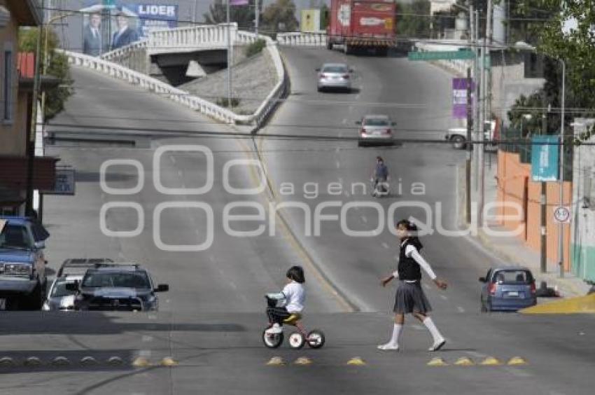 CIERRAN ESTEBAN DE ANTUÑANO EN EXIGENCIA DE UN PUENTE PEATONAL