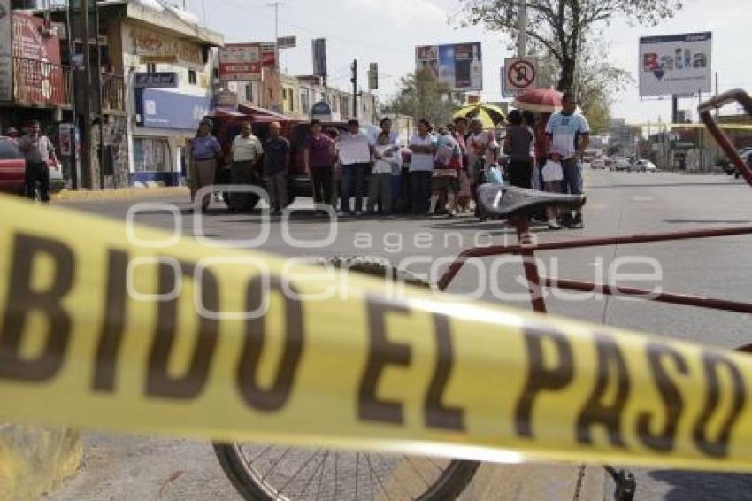 CIERRAN ESTEBAN DE ANTUÑANO EN EXIGENCIA DE UN PUENTE PEATONAL