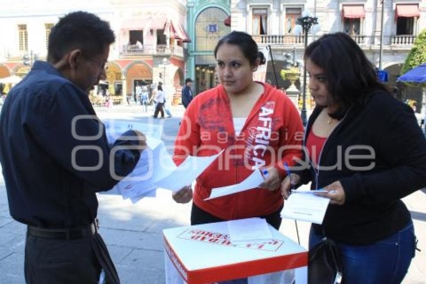 CONSULTA CIUDADANA EN EL ZÓCALO