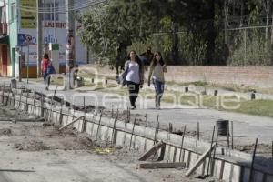 OBRAS EN CAMINO REAL A CHOLULA