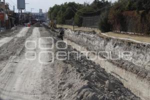 OBRAS EN CAMINO REAL A CHOLULA