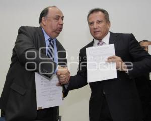 FIRMAN CONVENIO LA BUAP Y LA ASPABUAP POR AUMENTO SALARIAL