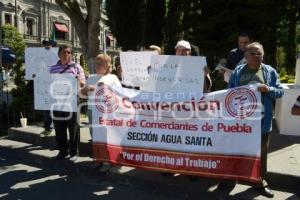 MANIFESTACIÓN TRABAJADORES AGUA SANTA