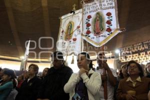 MISA DE PEREGRINACIÓN DE PUEBLA EN LA BASÍLICA DE GUADALUPE