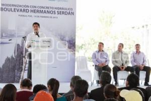 INAUGURACIÓN CONCRETO HIDRAULICO BOULEVARD HERMANOS SERDAN