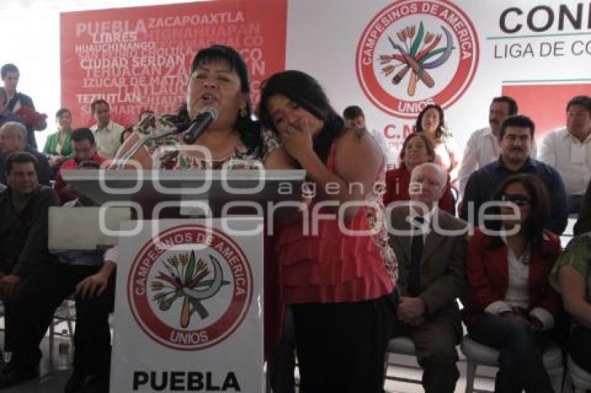 MARITZA MARÍN MARCELO RINDE PROTESTA COMO LÍDER DE LA CNC