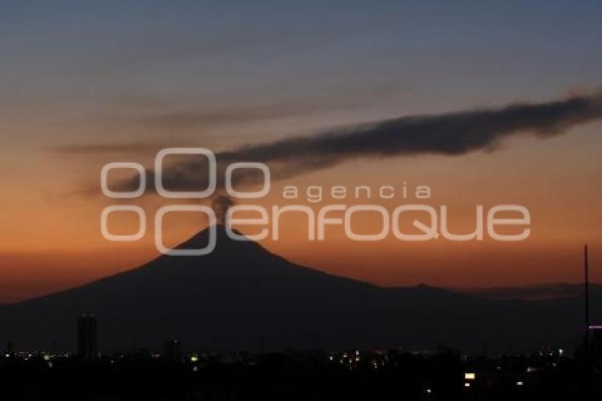 ATARDECER. VOLCÁN POPOCATÉPETL