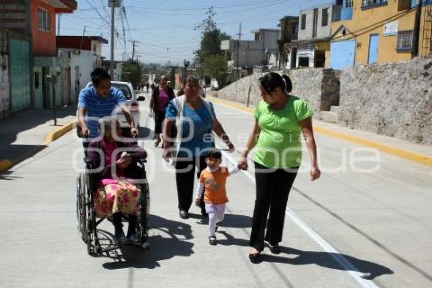 RIVERA INAUGURÓ CALLES EN SAN JERÓNIMO CALERAS