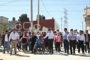 RIVERA INAUGURÓ CALLES EN SAN PABLO XOCHIMEHUACÁN