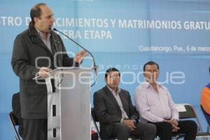 PROGRAMA DE REGISTRO DE NACIMIENTO Y MATRIMONIO GRATUIS