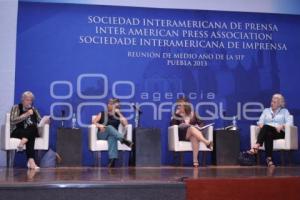 CONFERENCIA LA MUJERES EN LA COMUNICACIÓN  SOCIEDAD INTERAMERICANA DE PRENSA . UDLAP