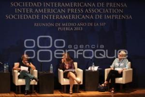 CONFERENCIA LA MUJERES EN LA COMUNICACIÓN  SOCIEDAD INTERAMERICANA DE PRENSA . UDLAP