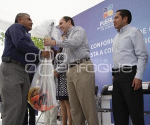 TOMA PROTESTA A COMITÉS DE PROTECCIÓN CIVIL FERNANDO MANZANILLA