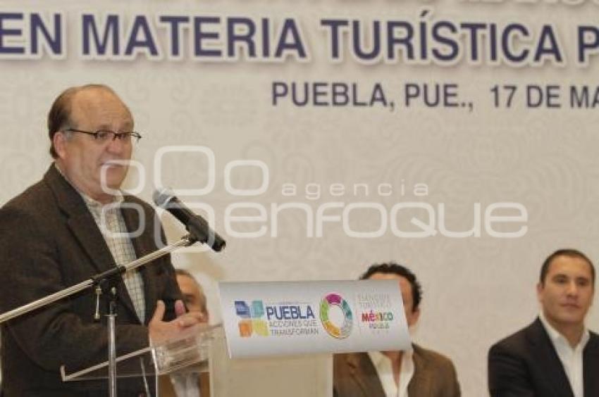 FIRMAN CONVENIO EN TURISMO PUEBLA Y MORELOS