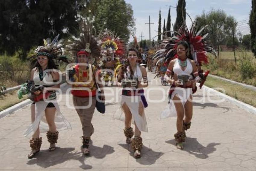 PIRÁMIDE DE CHOLULA . ENTRADA DE LA PRIMAVERA