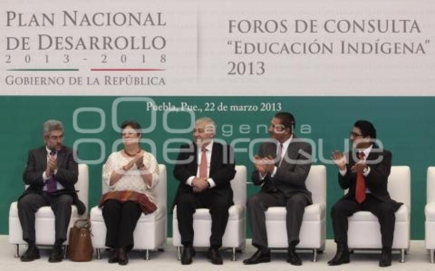 OROS DE CONSULTA EDUCACIÓN INDÍGENA. PLAN NACIONAL DE DESARROLLO