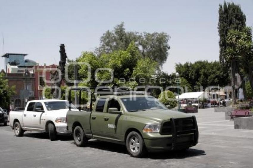 MILITARES Y POLICÍAS EN EL CARMEN