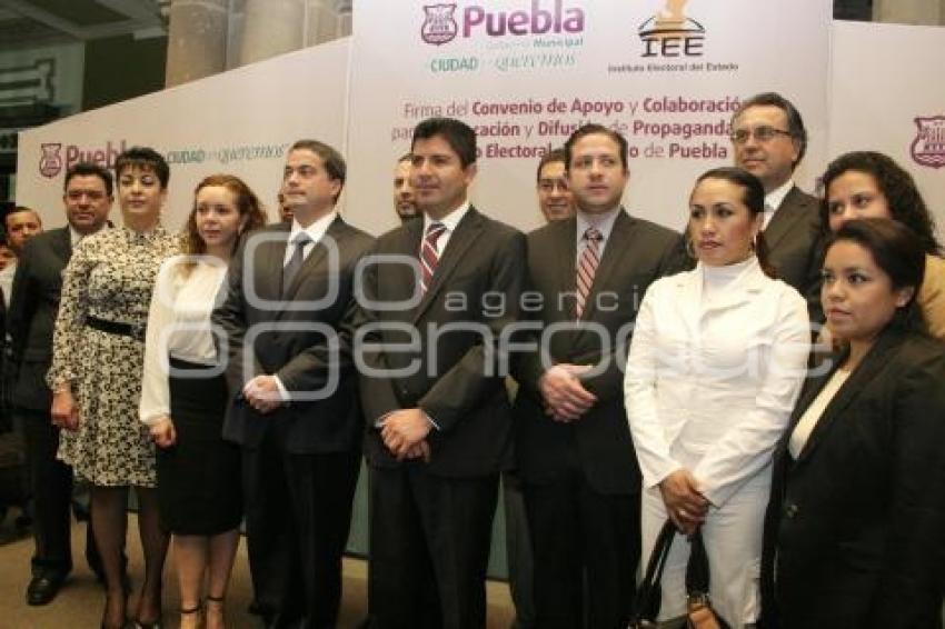 FIRMA DE CONVENIO IEE Y AYUNTAMIENTO