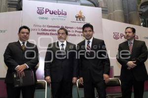 FIRMA DE CONVENIO IEE Y AYUNTAMIENTO