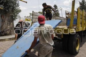 COLOCACIÓN DE PUESTOS EN EL CALVARIO