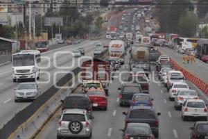 TRÁFICO EN AUTOPISTA MÉXICO PUEBLA