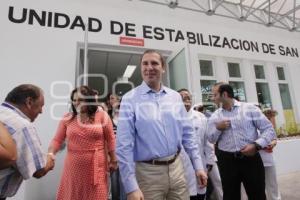 INAUGURA GOBERNADOR UNIDAD DE ESTABILIZACIÓN EN HOSPITAL