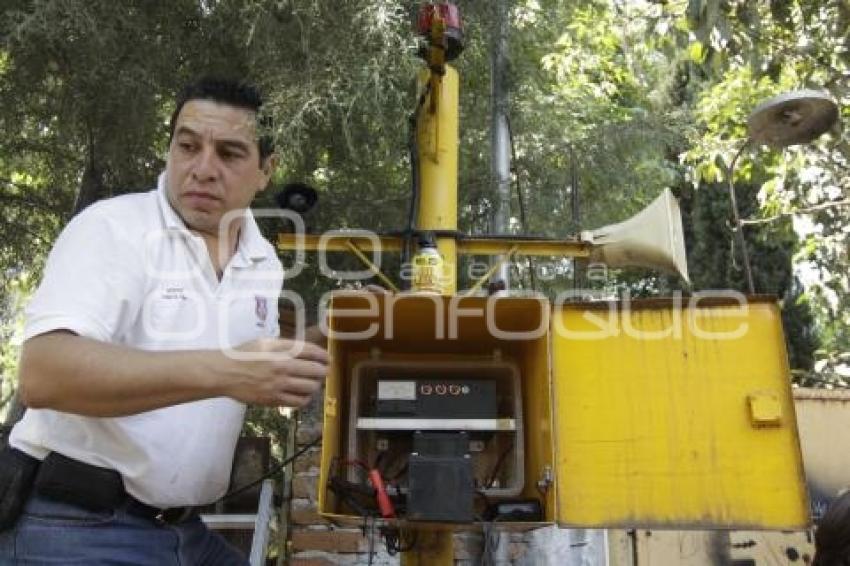 PROTECCIÓN CIVIL COLOCA ALARMA CONTRA INUNDACIONES