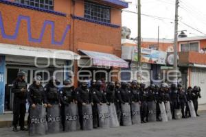 MANIFESTANTES SE RETIRAN DE LA AV XONACATEPEC