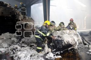 INCENDIO BODEGA TEXTIL PARQUE INDUSTRIAL PUEBLA 2000