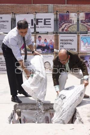 DESTRUCCCIÓN CREDENCIAL PARA VOTAR