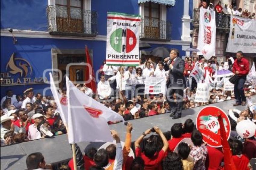 AGUERA TOMÓ PROTESTA COMO CANDIDATO A LA PRESIDENCIA