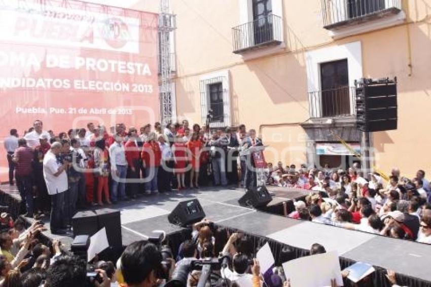 AGüERA TOMÓ PROTESTA COMO CANDIDATO A LA PRESIDENCIA