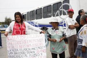 PROTESTA CONTRA RUTA