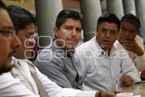 RIVERA  CON PRESIDENTES DE JUNTAS AUXILIARES
