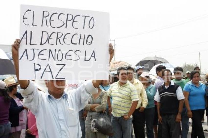 PROTESTA CONTRA RUTA
