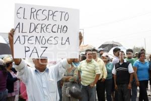 PROTESTA CONTRA RUTA