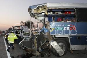 ACCIDENTE AUTOPISTA MÉXICO-PUEBLA